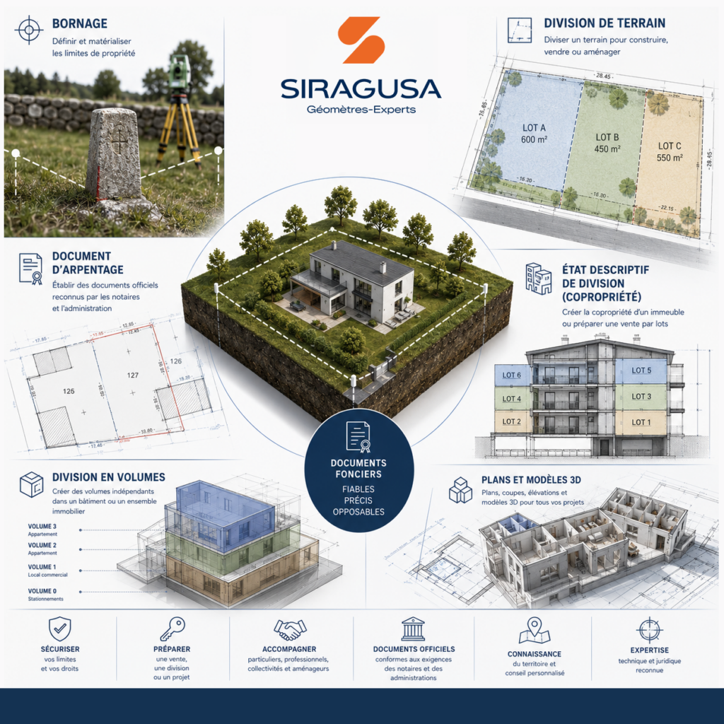 Siragusa Géomètres Experts - missions foncières